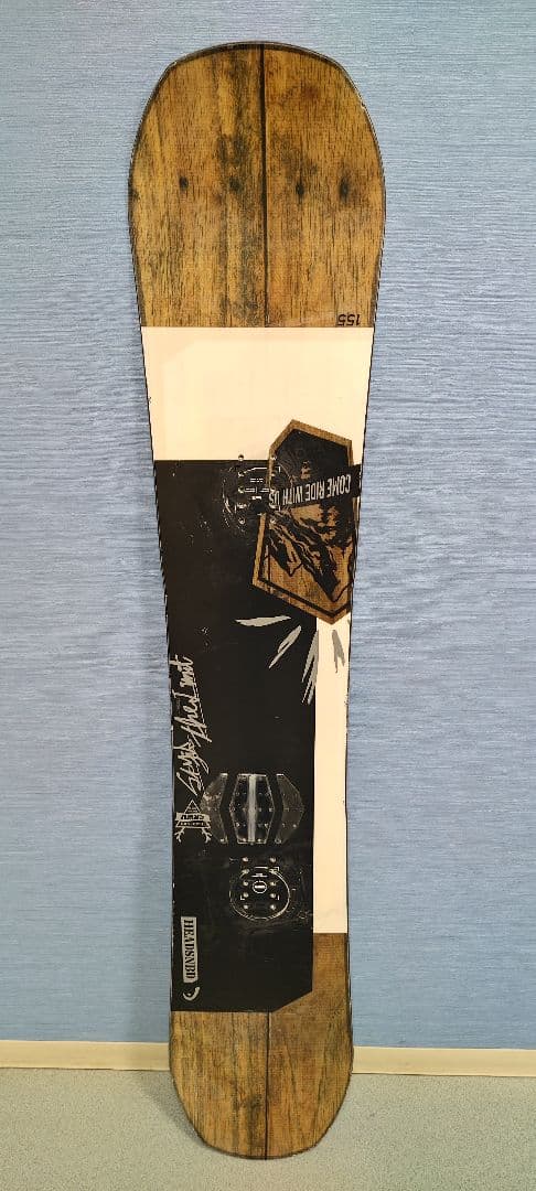 木製デザイン スノーボード 155cm