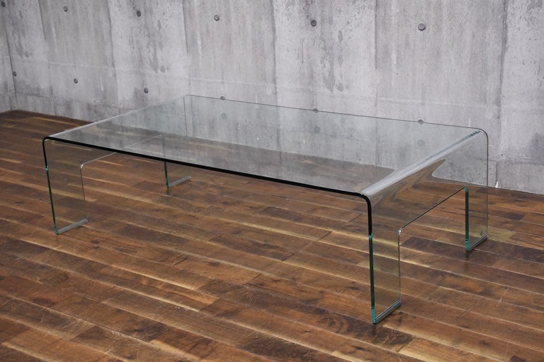 EIC16 カリガリス REAL リアル ガラスローテーブル リビングテーブル