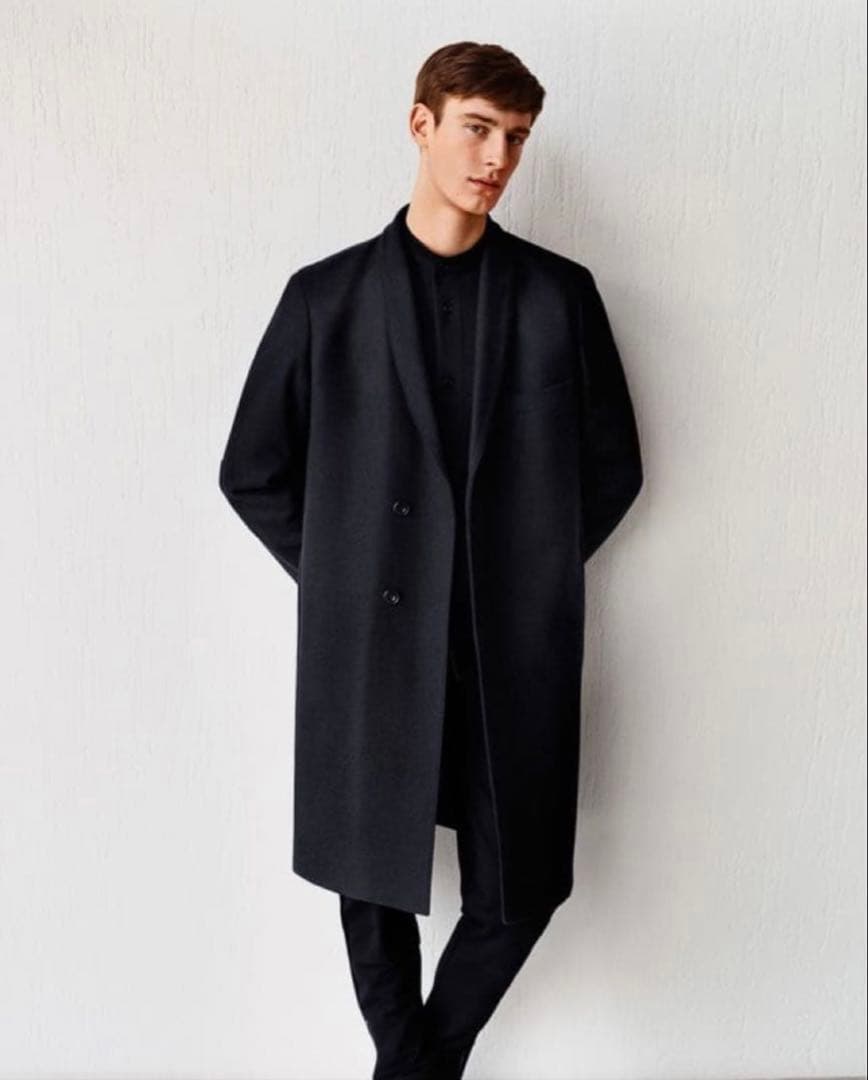 【美品】UNIQLO ルメール 黒 ロングコート L