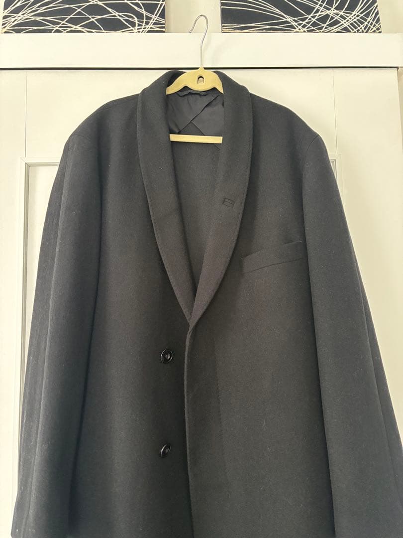 【美品】UNIQLO ルメール 黒 ロングコート L