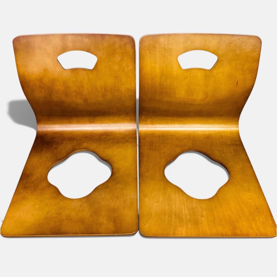 Simple Life 木製 曲げ木 座椅子 GZ-395 5脚セット レトロ