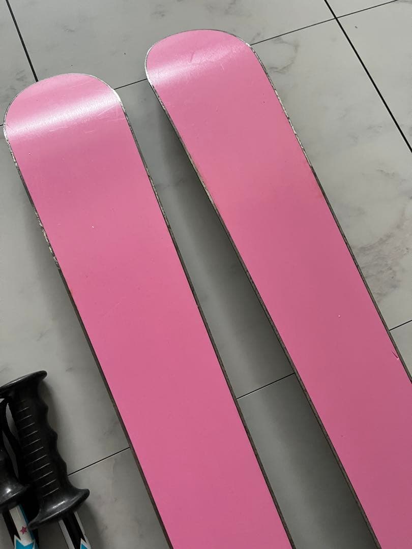 スキー板120 ブーツ22 ストック付き　ジュニア　PURECONCIOUS