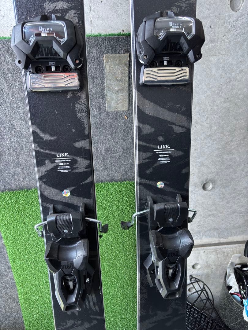 LINE BLEND スキー 板 チロリア バインディング付き