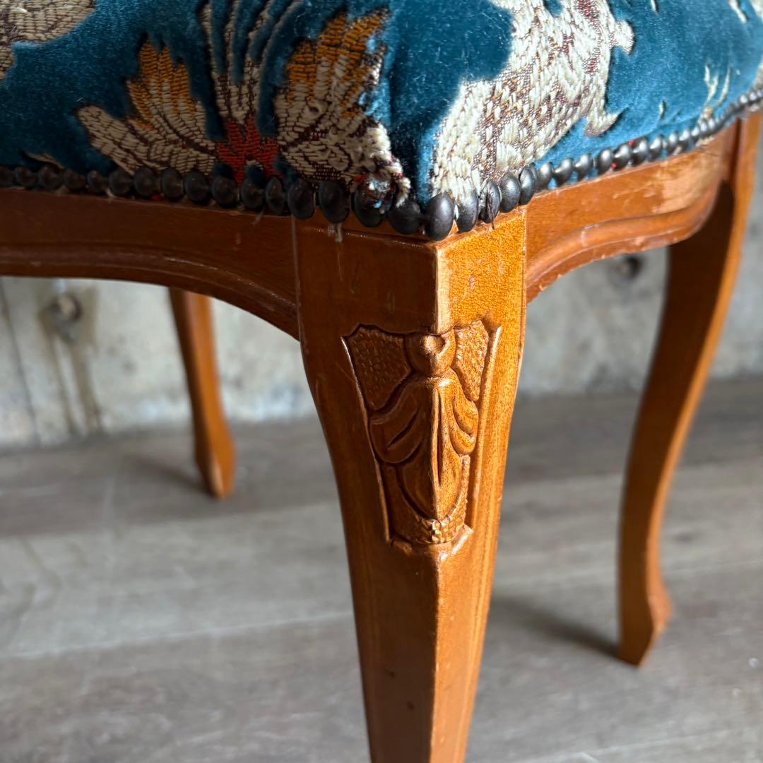 クラシック　猫脚スツール　ヴィンテージ レトロ