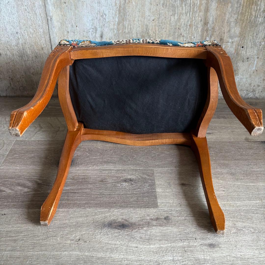 クラシック　猫脚スツール　ヴィンテージ レトロ