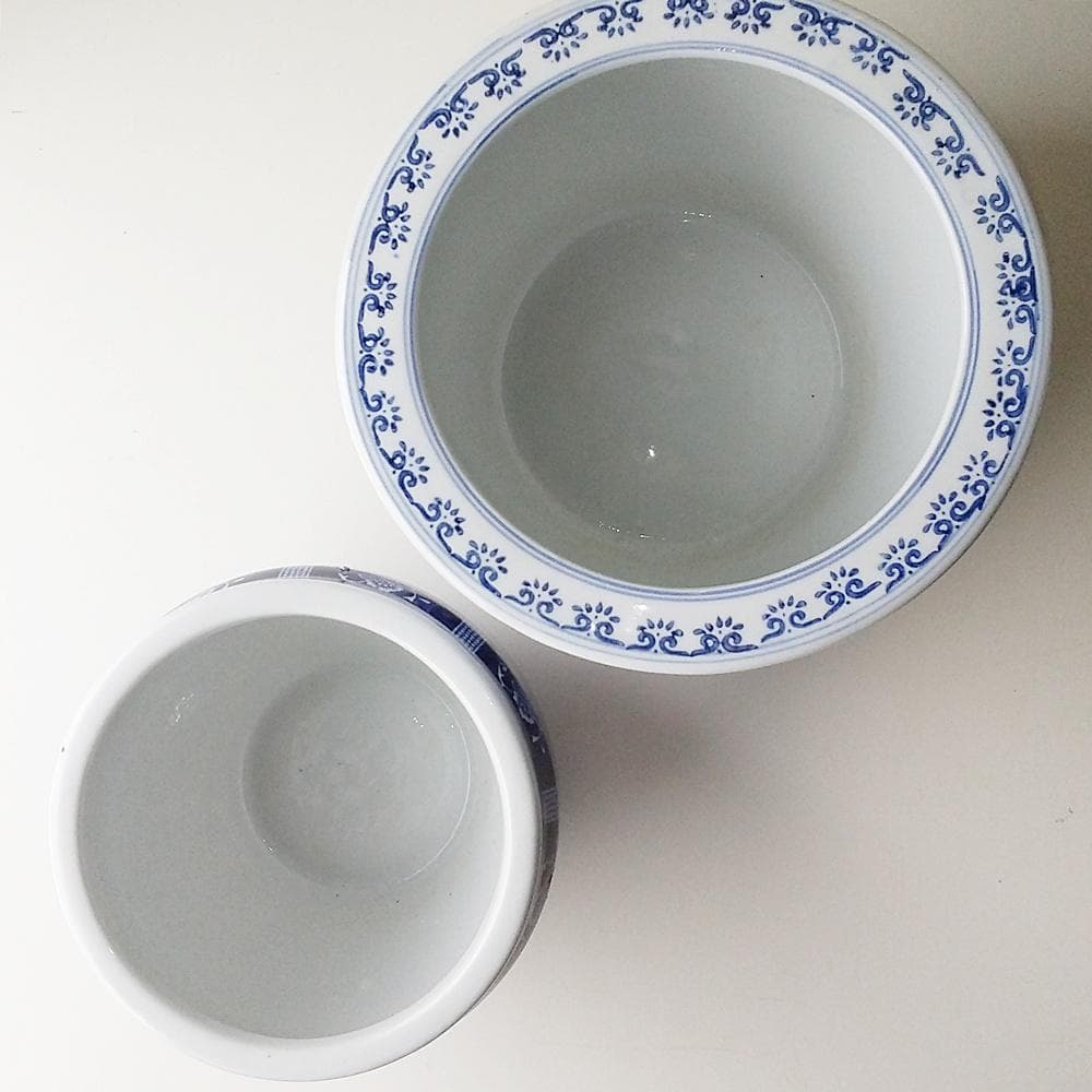 シノワズリ　染付鉢 2点セット