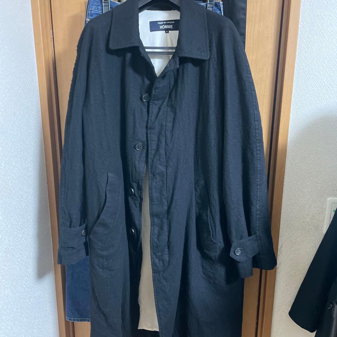 25aw ウール縮絨バルマカーンコート　S