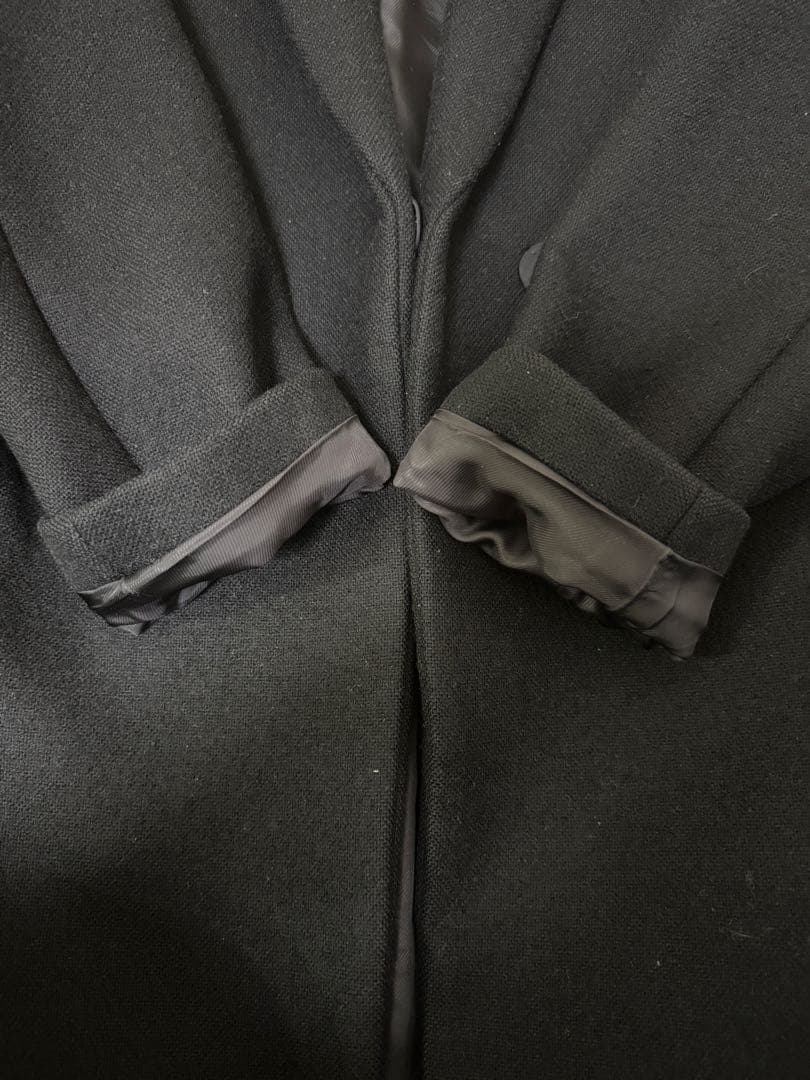 【MUSE ドゥーズィエムクラス】チェスターコート　二重織りウール コクーン