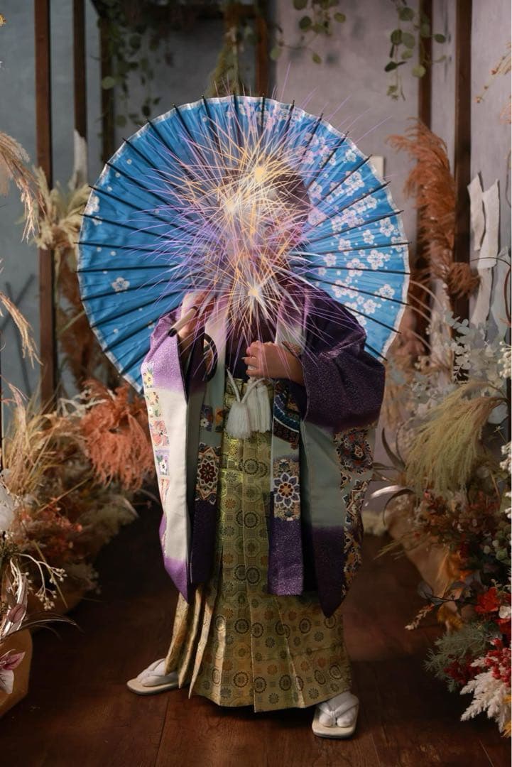 nana　着物　袴　羽織　長襦袢　小物　雪駄 腰紐３本フルセット