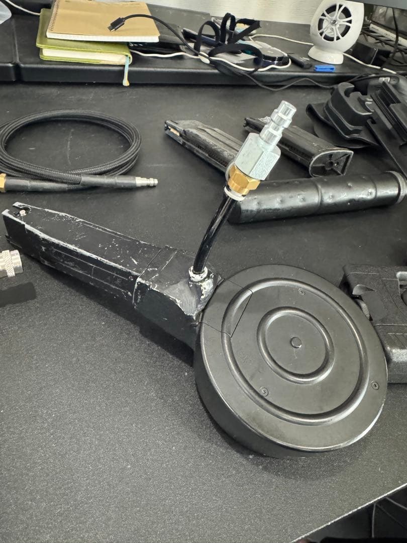 外部ソース 東京マルイ ソーコム mk23 極消音フルカスタム ドラムマガジン