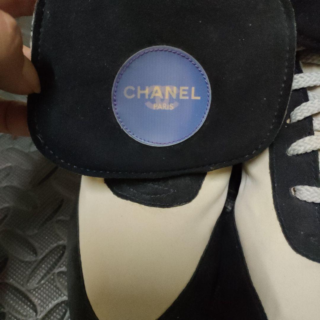 CHANEL スニーカー ホワイト/ブラック いいね辞めてください最終値下げ
