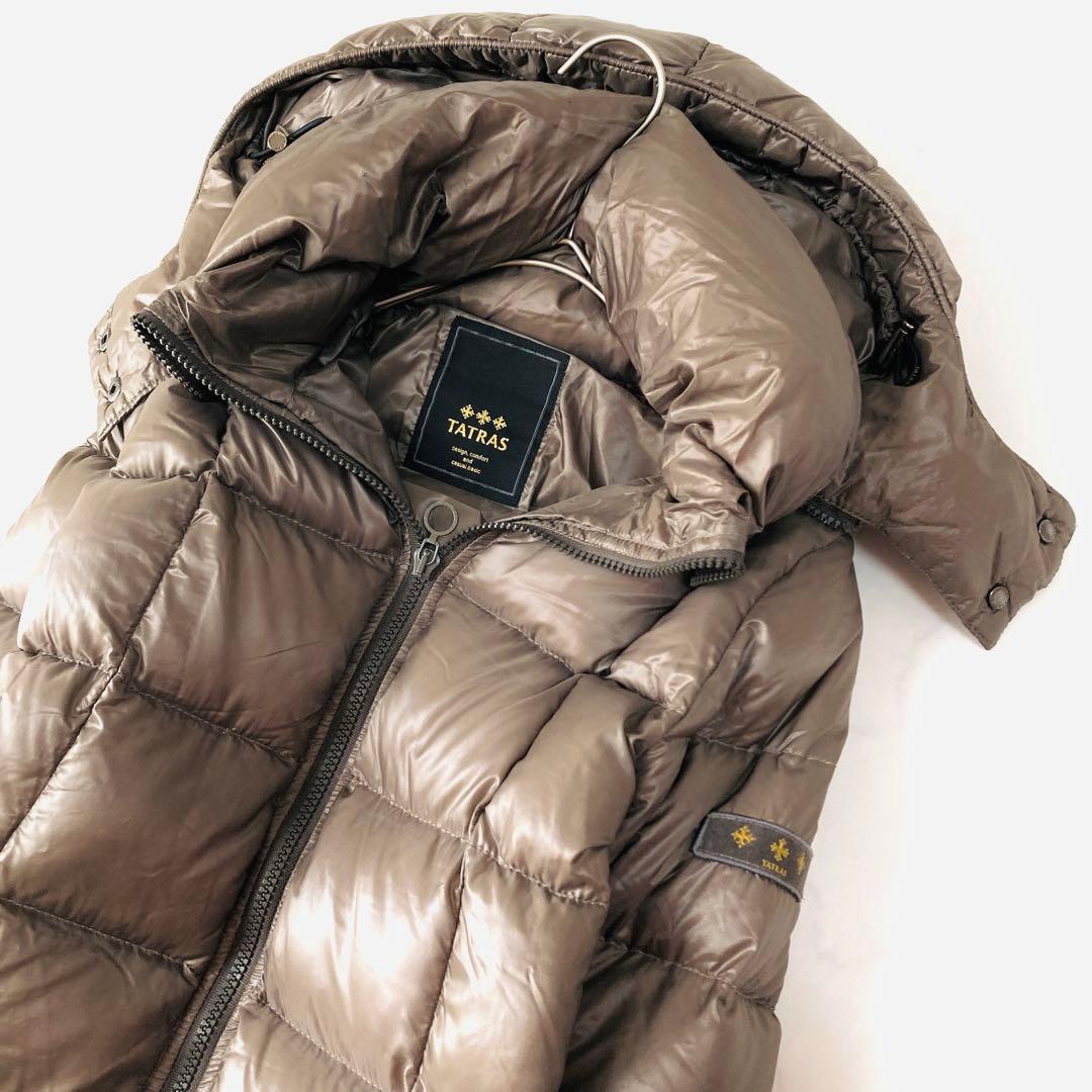 希少モデル　タトラス　サリンダウンコート　Aライン　フーデット　サイズ02