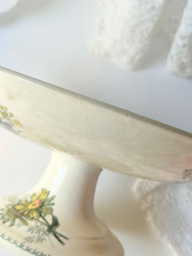 希少　ジョワジールロワ　切り花　コンポティエ　フランスアンティーク