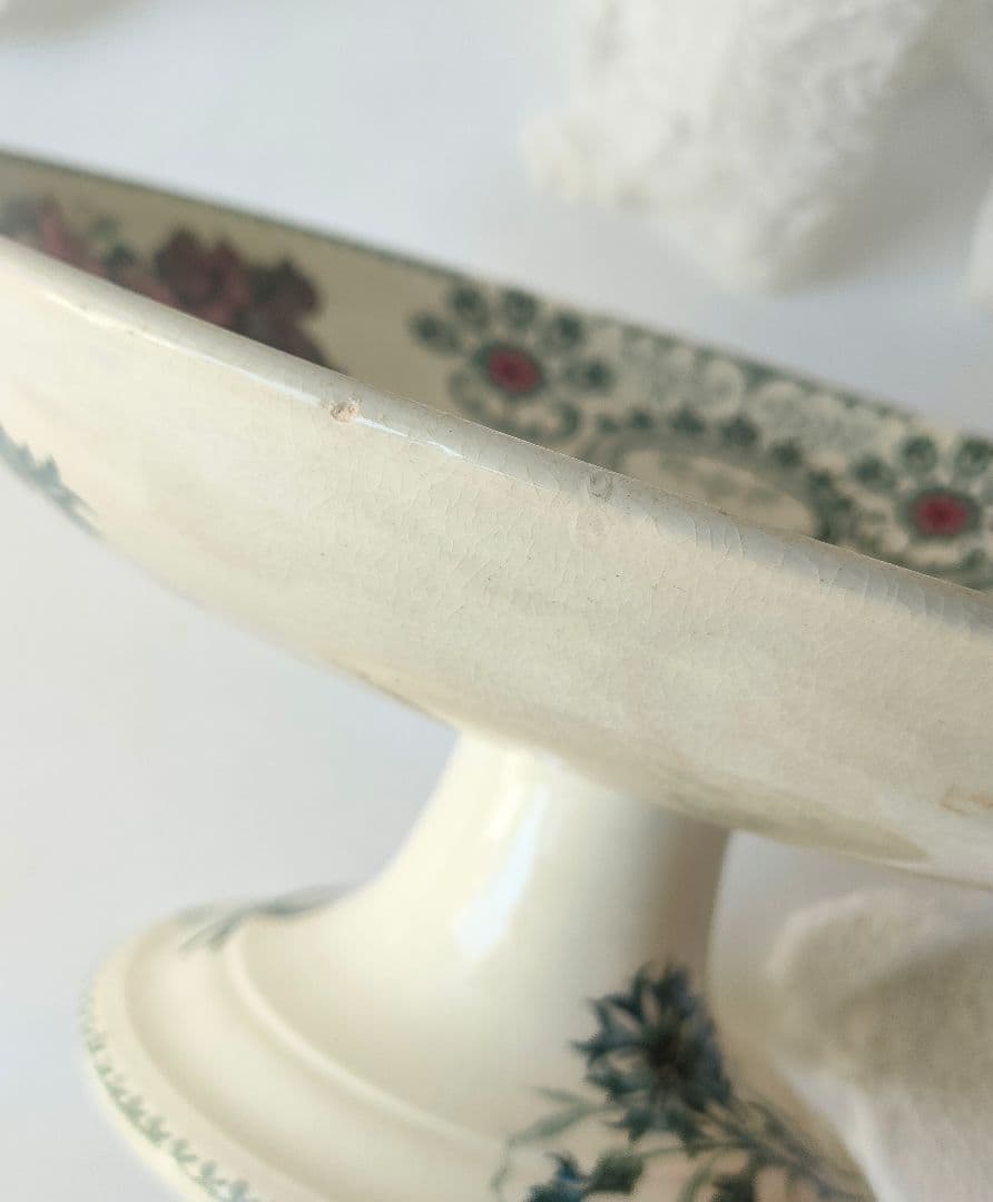 希少　ジョワジールロワ　切り花　コンポティエ　フランスアンティーク