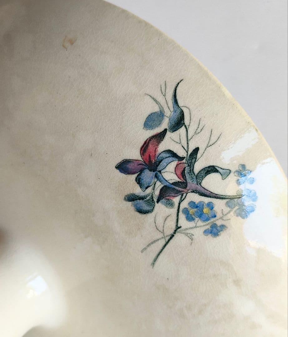 希少　ジョワジールロワ　切り花　コンポティエ　フランスアンティーク