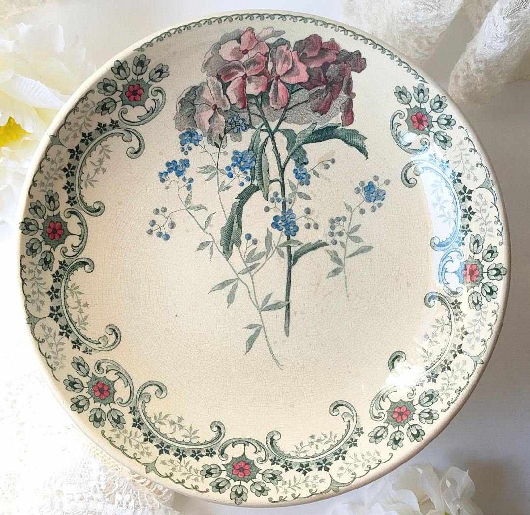 希少　ジョワジールロワ　切り花　コンポティエ　フランスアンティーク