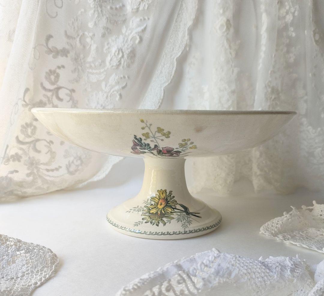 希少　ジョワジールロワ　切り花　コンポティエ　フランスアンティーク