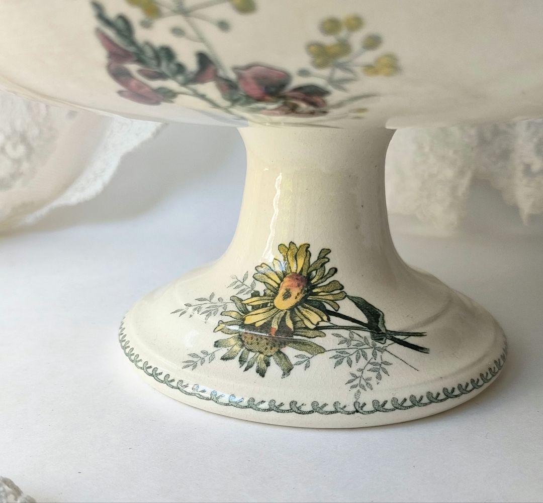 希少　ジョワジールロワ　切り花　コンポティエ　フランスアンティーク