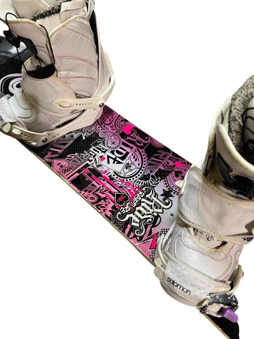 レディース バイン付 スノーボード 138cm 3点セット BOAブーツ24cm