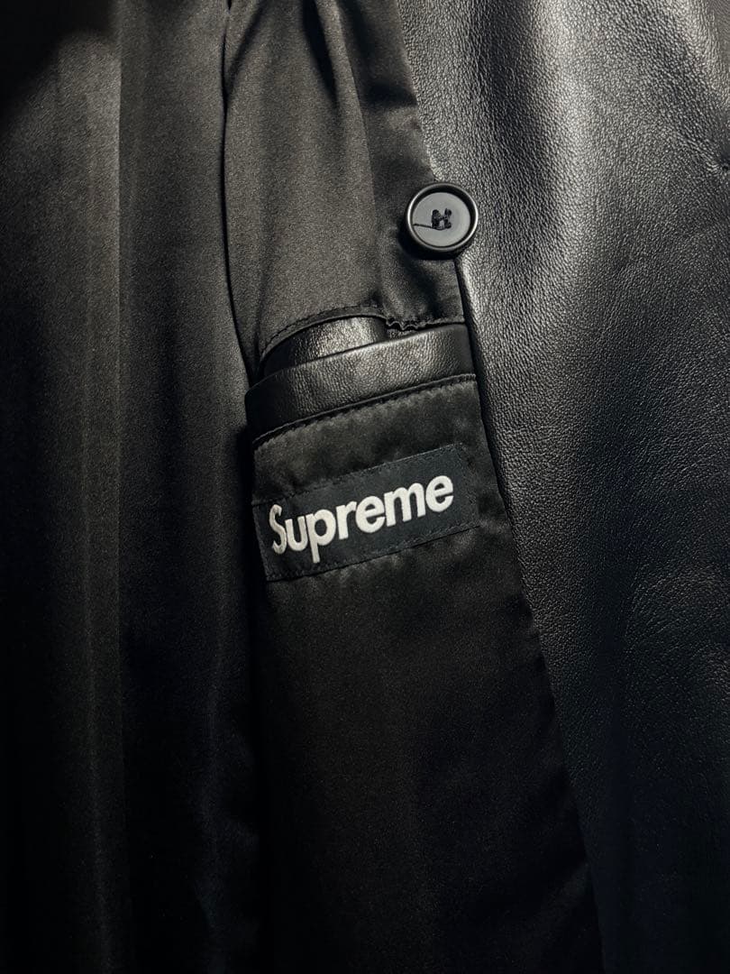 【超美品】Supreme × Schott レザートレンチコート