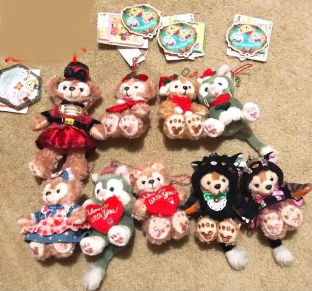 ダッフィー　シェリーメイ　ジェラトーニ　ぬいば　ストラップ クリスマス