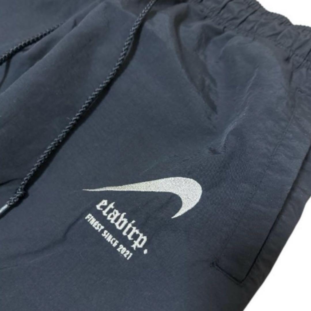 Etavirp エタヴァープ ナイロン トラックパンツ L ブラック