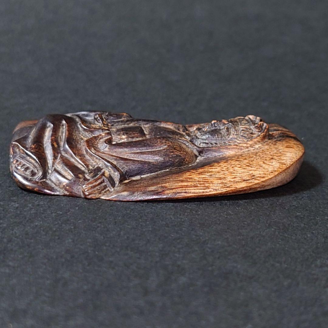 最高品質 天然沈香 彫物 観音細工 約14.2g ネックレストップ 香木