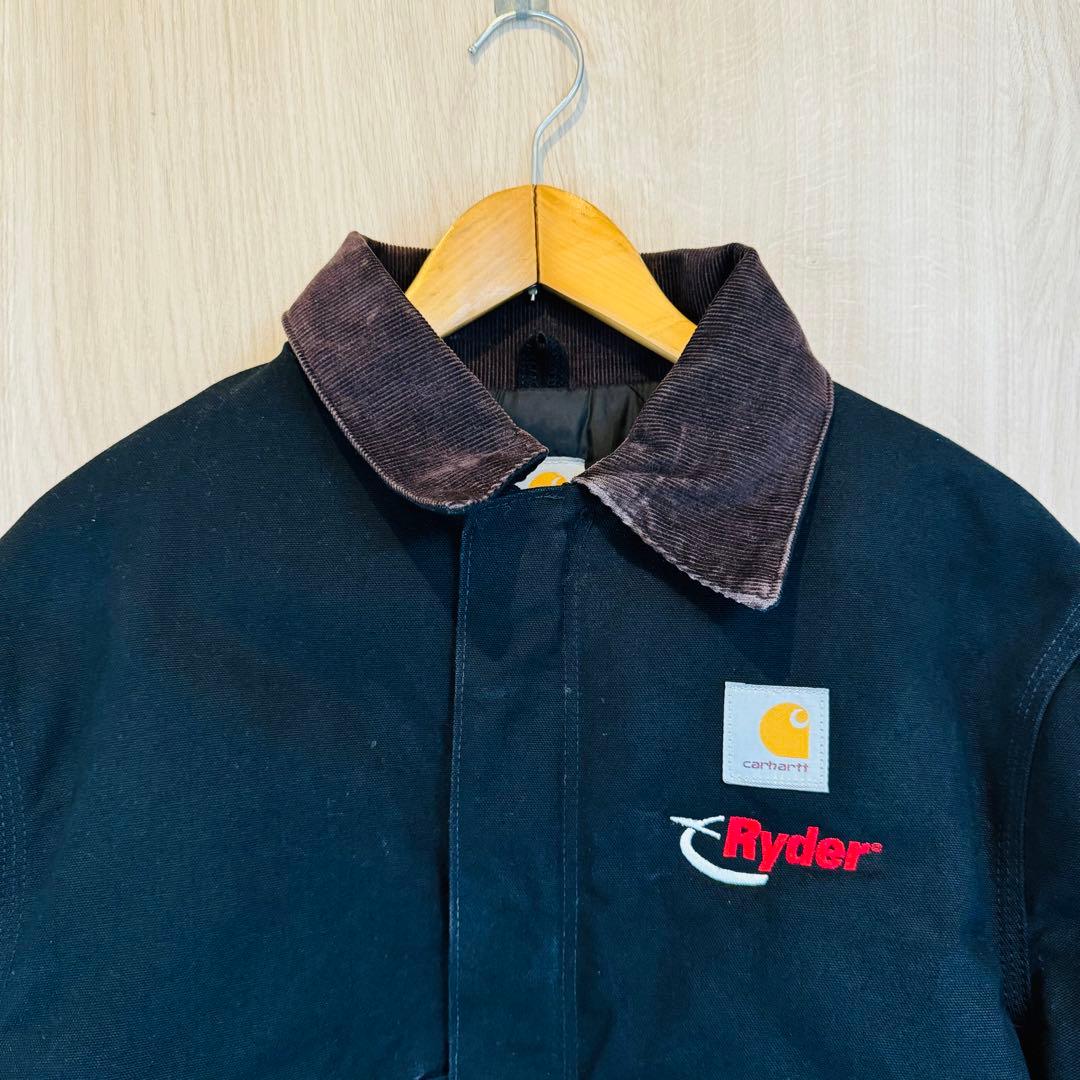 【USA製】Carhartt トラディショナルジャケット J02 企業ロゴ 44
