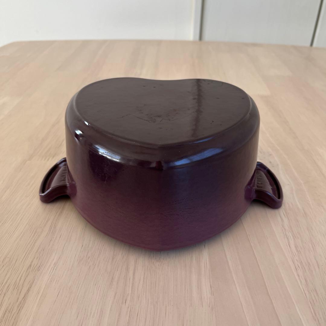 LE CREUSET ハート型鍋 パープル