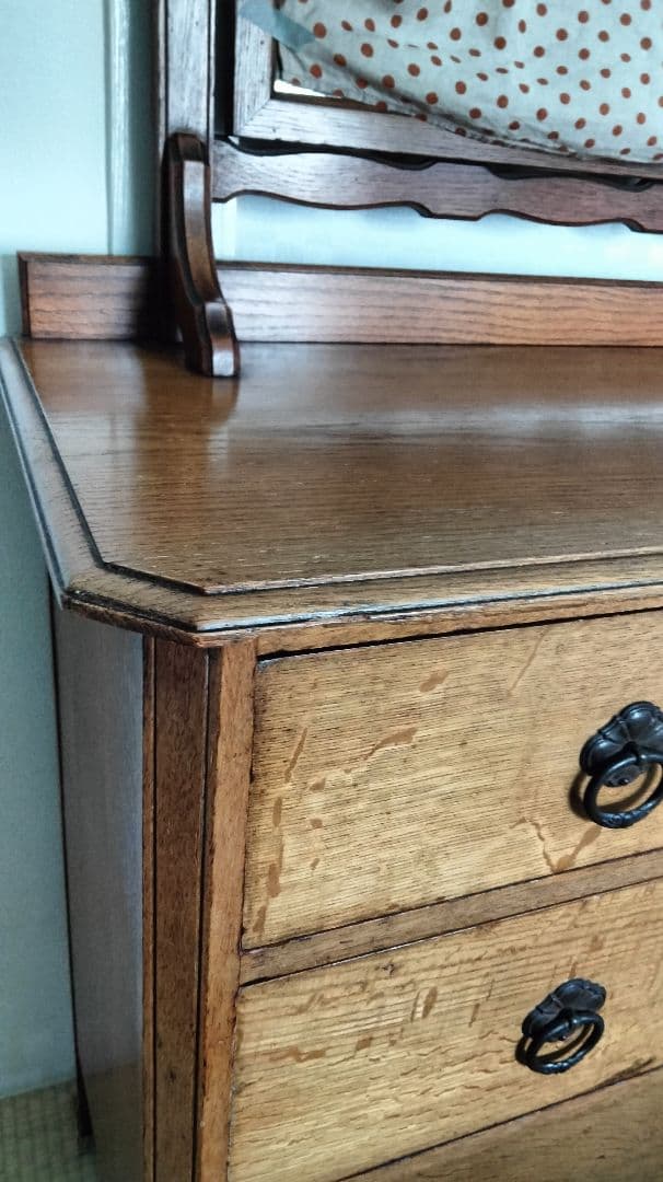 英国 ヴィンテージ ミラー付 チェスト イギリス