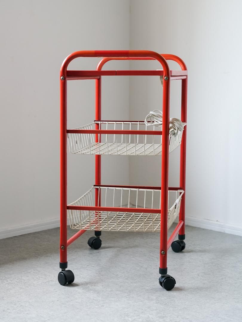 70-80's vintage ワゴンラック レトロポップ ポストモダン