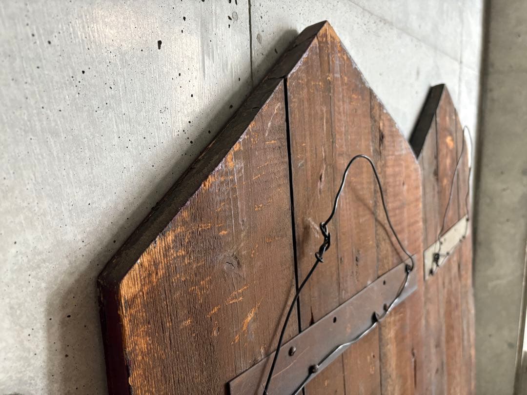 大きなイギリスのアンティーク壁掛け 2枚　高さ174cm ※サイズ間違えてました