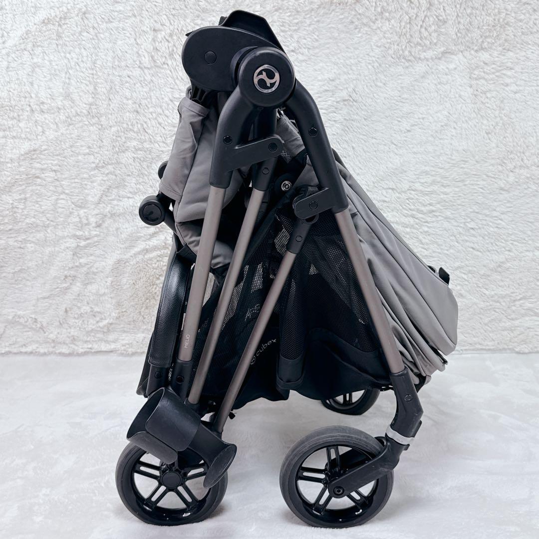 軽量✨ cybex　merio　メッシュ 高級ベビーカー　レザー ハンドルカバー