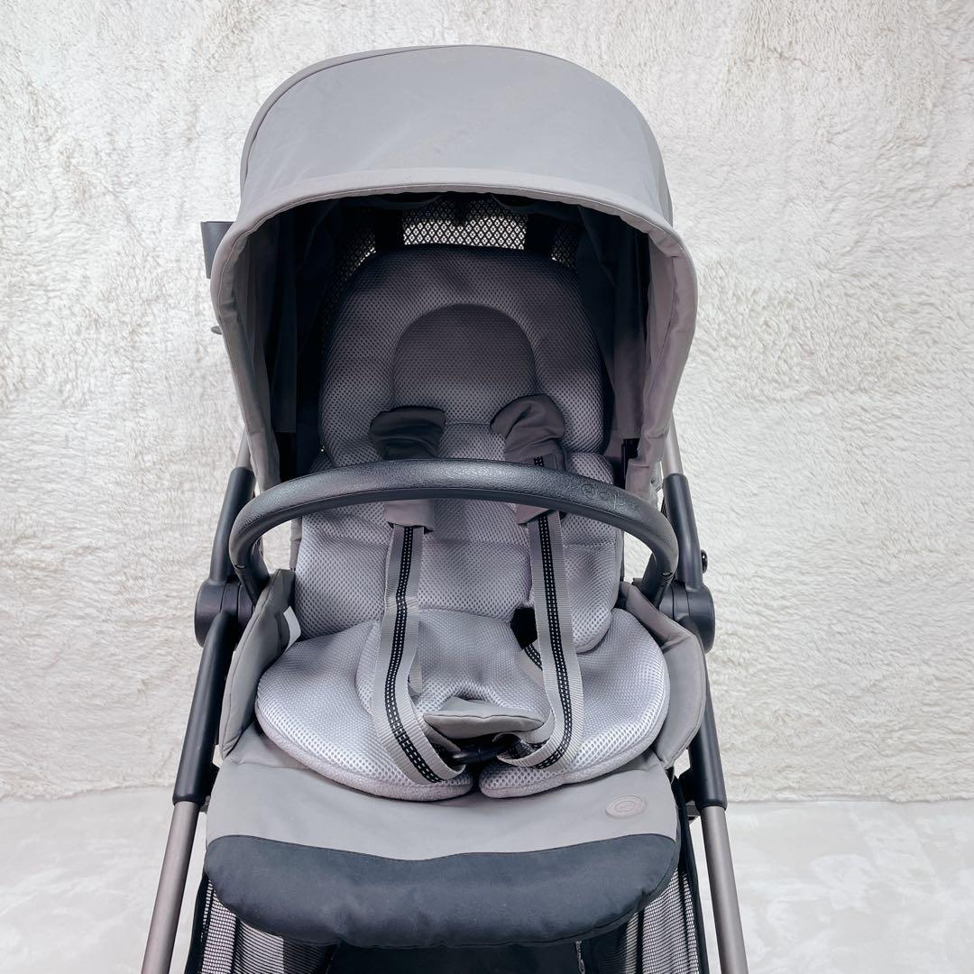 軽量✨ cybex　merio　メッシュ 高級ベビーカー　レザー ハンドルカバー