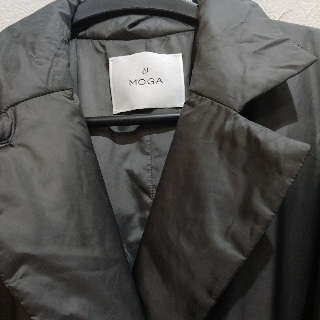 訳有り新品未使用❣️MOGA グレー 綿入りロングコート ベルト付き定価…約8万