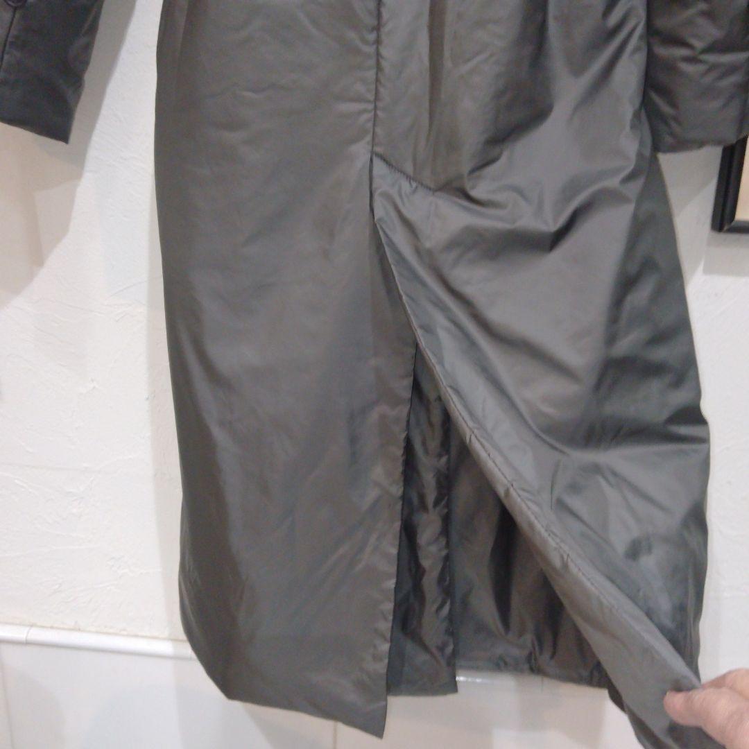 訳有り新品未使用❣️MOGA グレー 綿入りロングコート ベルト付き定価…約8万