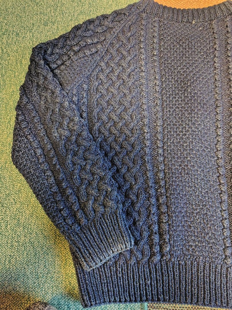 INVERALLANインバーアラン4Aカーディガンインディゴコットン