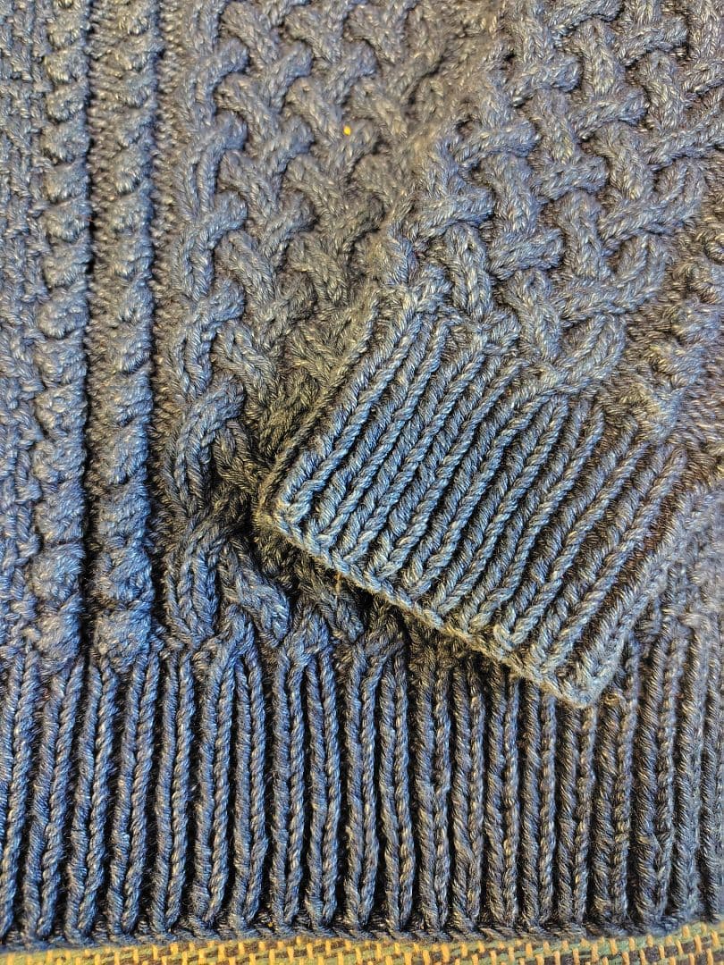 INVERALLANインバーアラン4Aカーディガンインディゴコットン