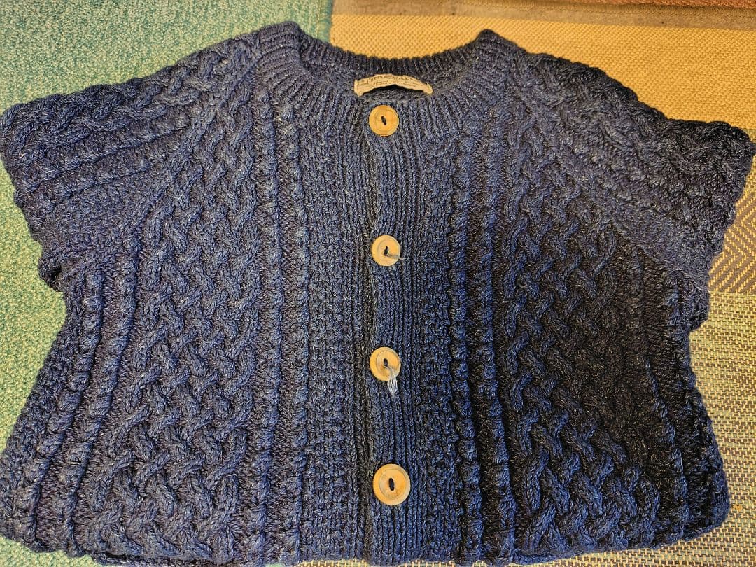 INVERALLANインバーアラン4Aカーディガンインディゴコットン