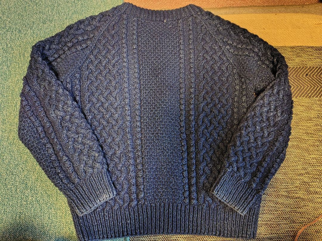 INVERALLANインバーアラン4Aカーディガンインディゴコットン