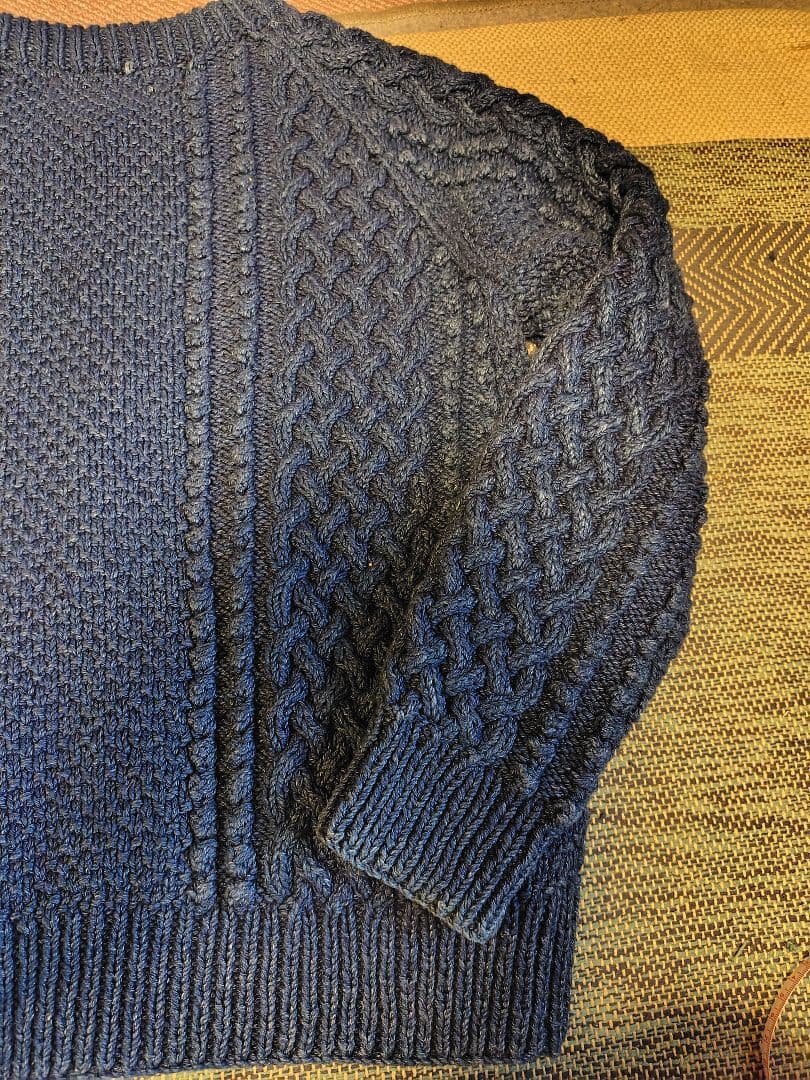 INVERALLANインバーアラン4Aカーディガンインディゴコットン