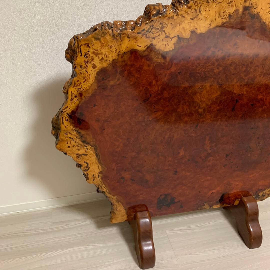 美品 花梨 天然木1枚板 衝立(ついたて)