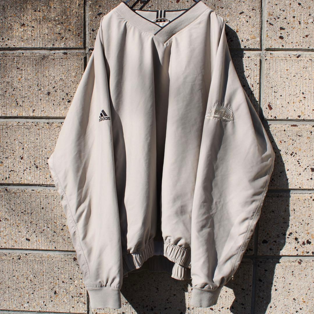 00's adidas GOLF 両袖刺繍 ビッグサイズ 古着 プルジャケット