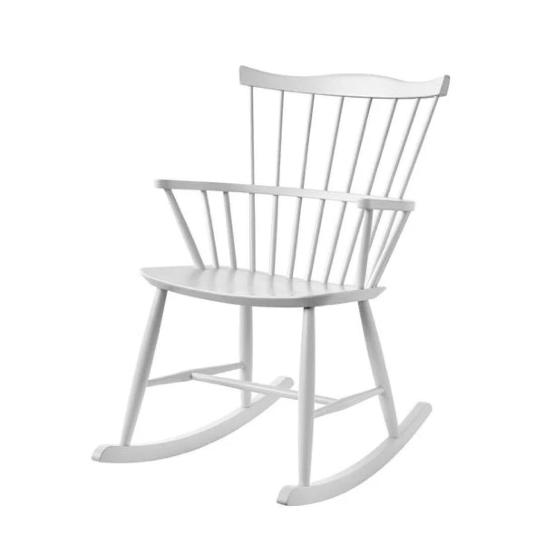 【美品】FDBモブラー ロッキングチェア J52G ホワイト