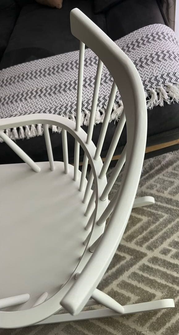 【美品】FDBモブラー ロッキングチェア J52G ホワイト