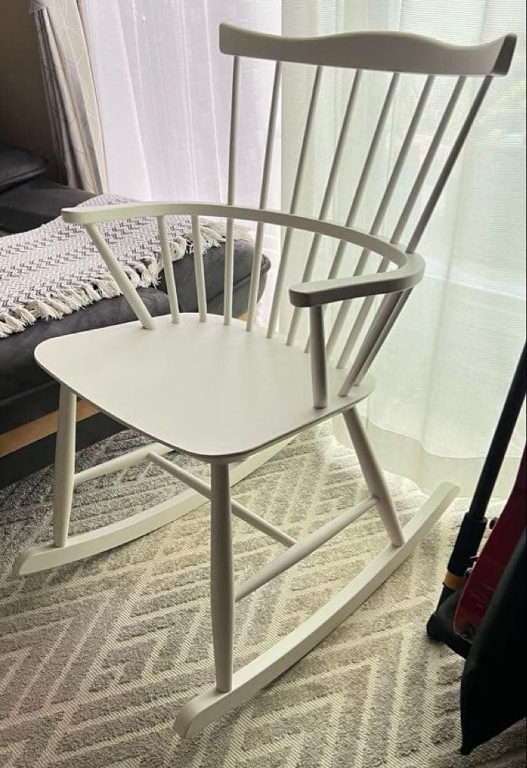 【美品】FDBモブラー ロッキングチェア J52G ホワイト