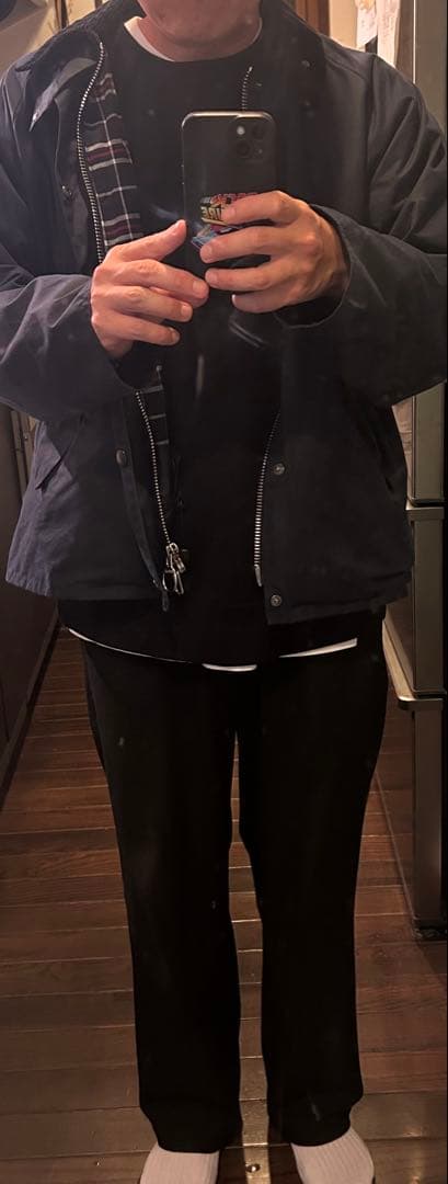 バブアー トランスポートジャケット 24AWワックス ネイビー40 明日迄得価