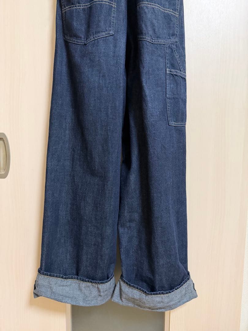 PON 　FRAMeWORK PAYDAY サスペンダー付きデニム