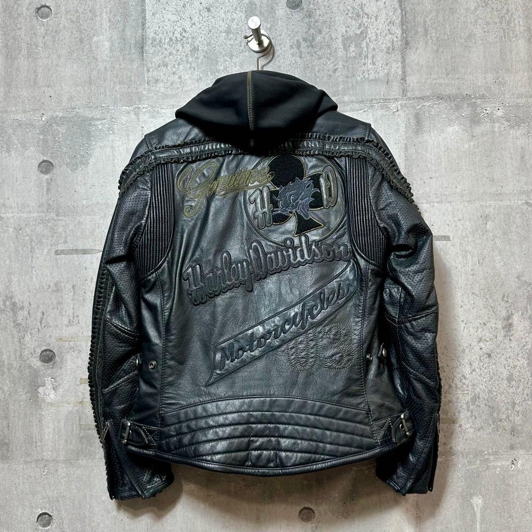 2012 Harley-Davidson レザージャケット 刺繍 カスタムモデル