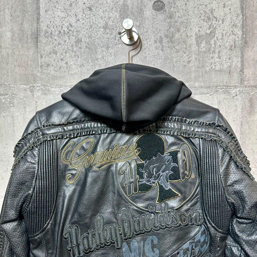 2012 Harley-Davidson レザージャケット 刺繍 カスタムモデル
